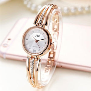 New Fashion Rhinestone Watches Women Luxury Brand Stainless Steel Bracelet watches Ladies Quartz Dress Watches reloj mujer Clock