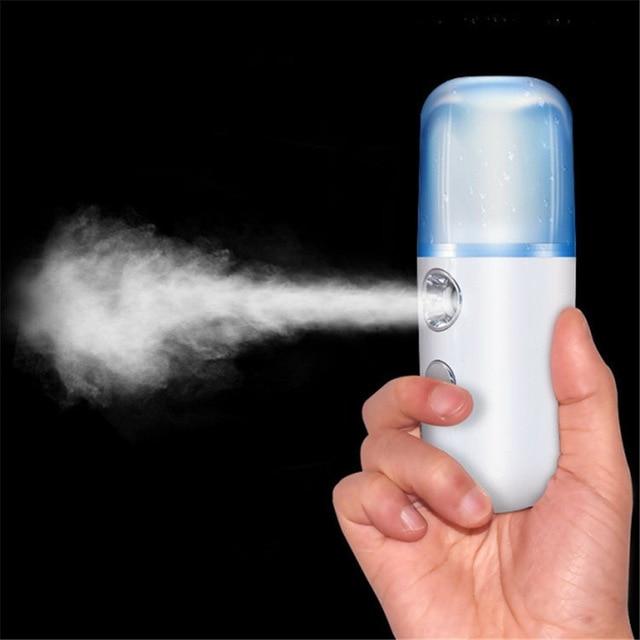 Portable Humidifier USB Rechargeable Face Nano Mist Sprayer Facial  Nebulizer Steamer Moisturizing Skin Care Beauty Instruments