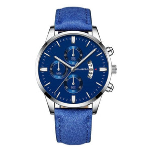 2019 Relogio Masculino Watches Men Fashion Sport Stainless Steel Case Leather Band Watch Quartz Business Wristwatch Reloj Hombre