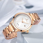 Luxury Brand NAVIFORCE Rose Gold Watches For Women Quartz Wristwatches Fashion Ladies Bracelet Clock Watch Relogio Feminino 2019