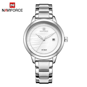 Luxury Brand NAVIFORCE Rose Gold Watches For Women Quartz Wristwatches Fashion Ladies Bracelet Clock Watch Relogio Feminino 2019