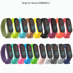 Colorful mi band 4 accessories pulseira miband 4 strap replacement silicone Wriststrap for xiaomi mi4 smart bracelet Wristband