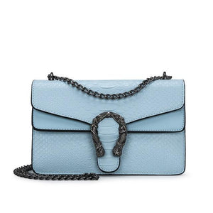 Snake Fashion Brand Women Bag Alligator PU Leather Messenger Bag Designer Chain Shoulder Crossbody Bag Women Handbag Bolso Mujer