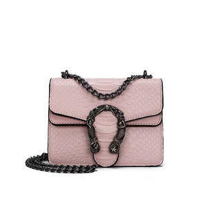 Snake Fashion Brand Women Bag Alligator PU Leather Messenger Bag Designer Chain Shoulder Crossbody Bag Women Handbag Bolso Mujer