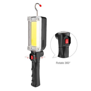 LED Work Lamp COB USB Rechargeable 7000 Lumen Handle Flashlight Hook Loop Magnet Portable Working Lantern Outdoor Glare Light