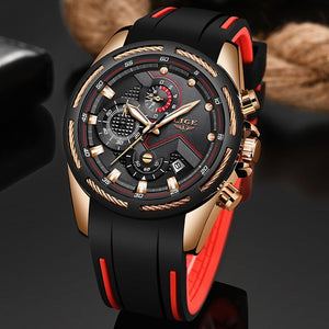 LIGE New Mens Watches Top Luxury Brand Men Unique Sports Watch Men's Quartz Date Clock Waterproof Wrist Watch Relogio Masculino