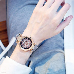 Luxury Women Watches Bracelet set Starry Sky Ladies Bracelet Watch Casual Leather Quartz watch Wristwatch Clock Relogio Feminino