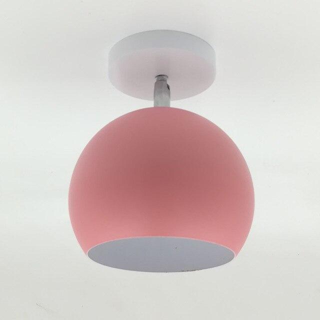 Modern Macarone Ceiling Lamp Aisle LED Lamp Creative Personality Simple Color Iron Home Room Lights