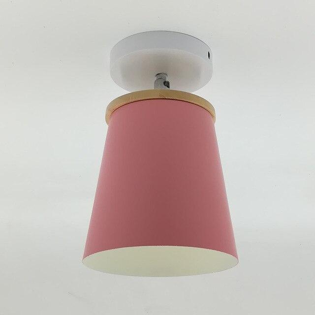 Modern Macarone Ceiling Lamp Aisle LED Lamp Creative Personality Simple Color Iron Home Room Lights