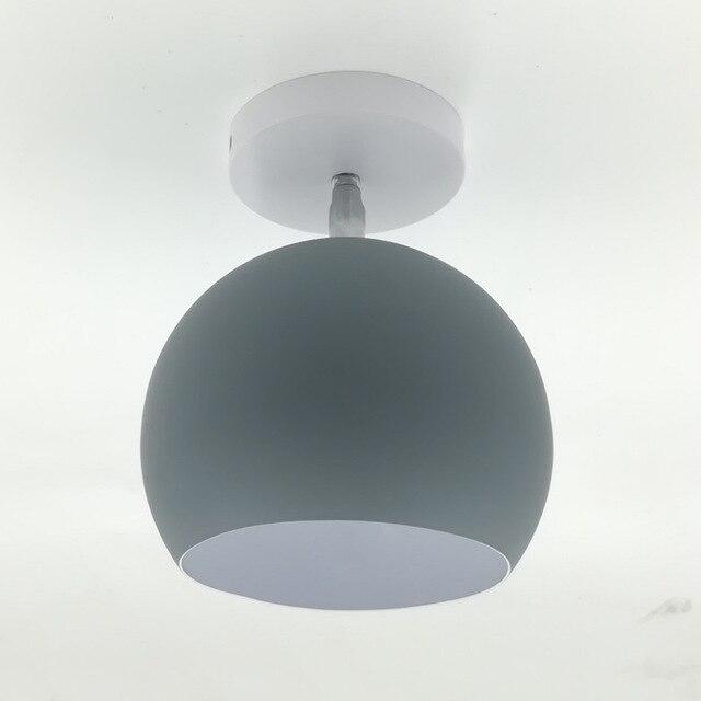 Modern Macarone Ceiling Lamp Aisle LED Lamp Creative Personality Simple Color Iron Home Room Lights