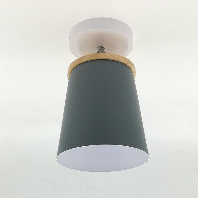 Modern Macarone Ceiling Lamp Aisle LED Lamp Creative Personality Simple Color Iron Home Room Lights