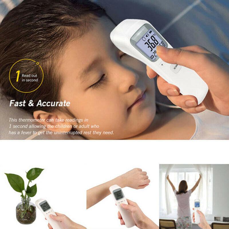 Baby Infrared Electronic Thermometer Without Battery LCD Digital Non-contact IR Infrared Thermometer Forehead Temperature Meter