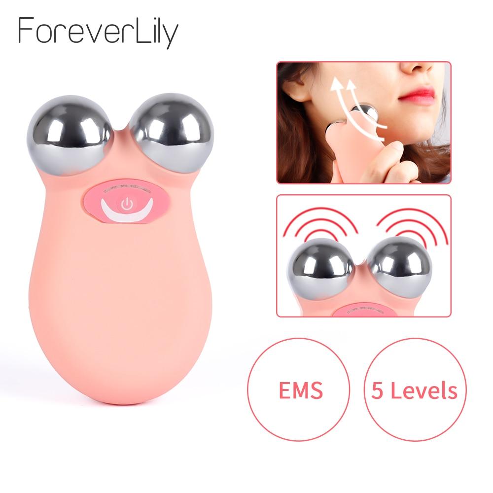 Mini microcurrent face lift machine Skin Tightening Rejuvenation Spa USB Charging facial wrinkle remover device Beauty Massager