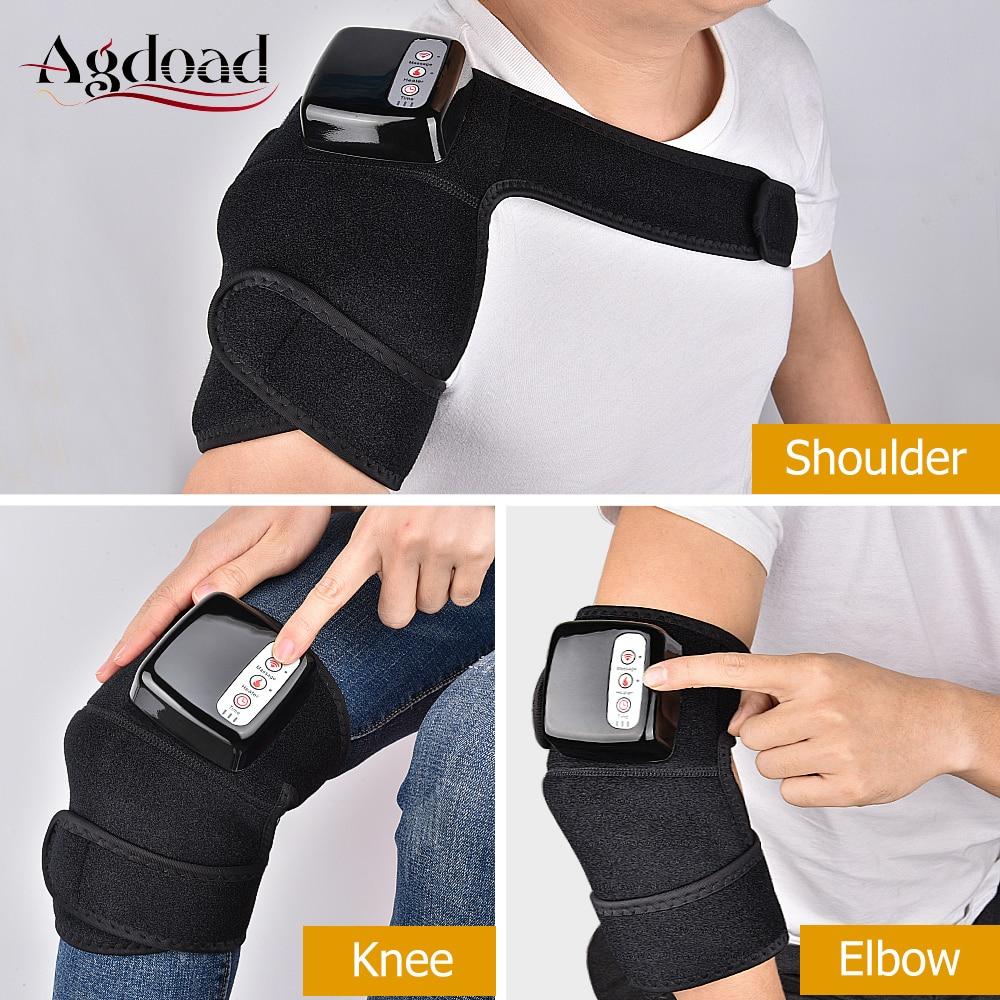 Far Infrared Knee Joint Heat Massage Shoulder Elbow Knee Support Brace Wrap Therapy Vibration Heating Treatment Kneeler Brace