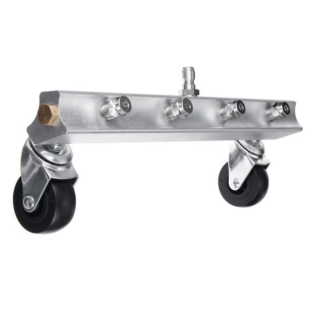 Car Washer 5000PSI High Pressure Car Undercarriage Cleaning Tools 4 Nozzle 1/4 inch Male Plug Under Body Chassis 70cm Extend Rod