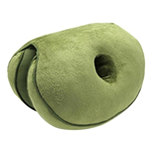 Dual Comfort Cushion Plush Folding Pillow Shape Hip Cushion Lift Hips Up for Fits Car Seat Home Office Drophship