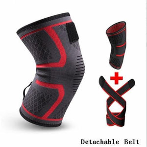 1PC Dual-use Pressurized Knee Pads Strap Removable Knee Brace Support Crossfit Fitness Running Sports Knee Protector 9