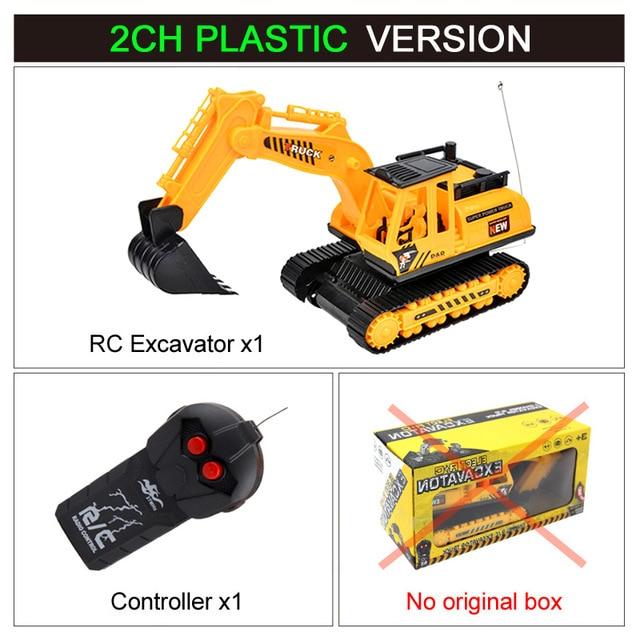 RC Excavator Toy 2.4Ghz 6 Channel 1:24 RC Engineering Car Alloy And Plastic Excavator 6CH And 5CH RTR For Kids Christmas Gift