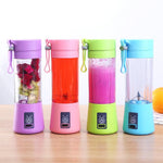 400ml 4/6 Blades Mini Portable Electric Fruit Juicer USB Rechargeable Smoothie Maker Blender Machine Sports Bottle Juicing Cup