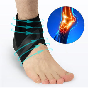 1Pcs Adjustable Ankle Support Pad Ankle Sleeve Pressure Anti-Spinning Elastic Breathable Support Fitness Sports Prevention 8