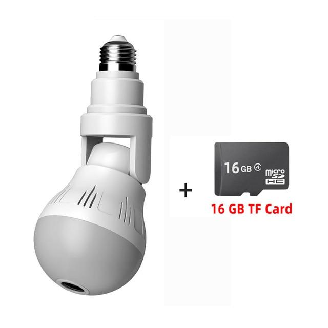 2MP Wifi Panorama Camera Security Lamp Panoramic Bulb CCTV Video Wireless IP Camera Surveillance Fisheye HD Night Vision Camera