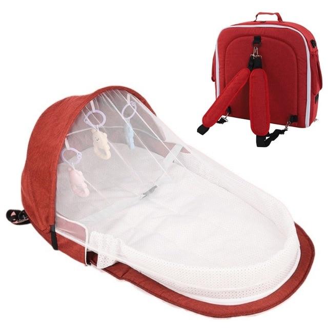 Portable Baby Bed Folding Baby Bed Nest Cot For Travel Foldable Bed Bag With Mosquito Net Infant Sleeping Basket With Toys