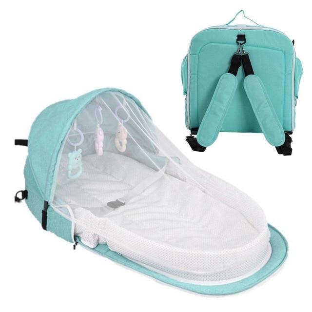 Portable Baby Bed Folding Baby Bed Nest Cot For Travel Foldable Bed Bag With Mosquito Net Infant Sleeping Basket With Toys