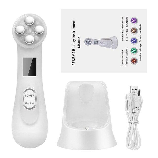 RF EMS LED Photon Light Therapy Beauty Device Anti Aging Face Lifting Tightening Eye Facial Skin Care Tools Dropshipping