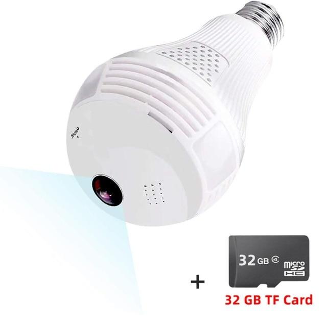 ICSEE HD 360° Panoramic Wifi 1080P IP Camera Light Bulb Home Security Video Camera Wireless CCTV Surveillance Fisheye Network