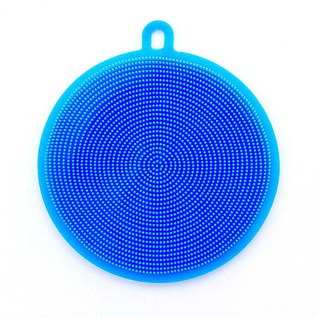 1Pair  Dishwashing Cleaning Gloves Magic Silicone Rubber Dish Washing Glove for Household Scrubber  Kitchen Clean Tool Scrub