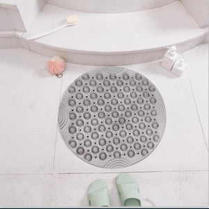 55cm Round PVC Non-slip Bathroom Mat EP Silicone Shower Bath Mat foot brush dead skin Point Bead Padbathroom non-slip mat