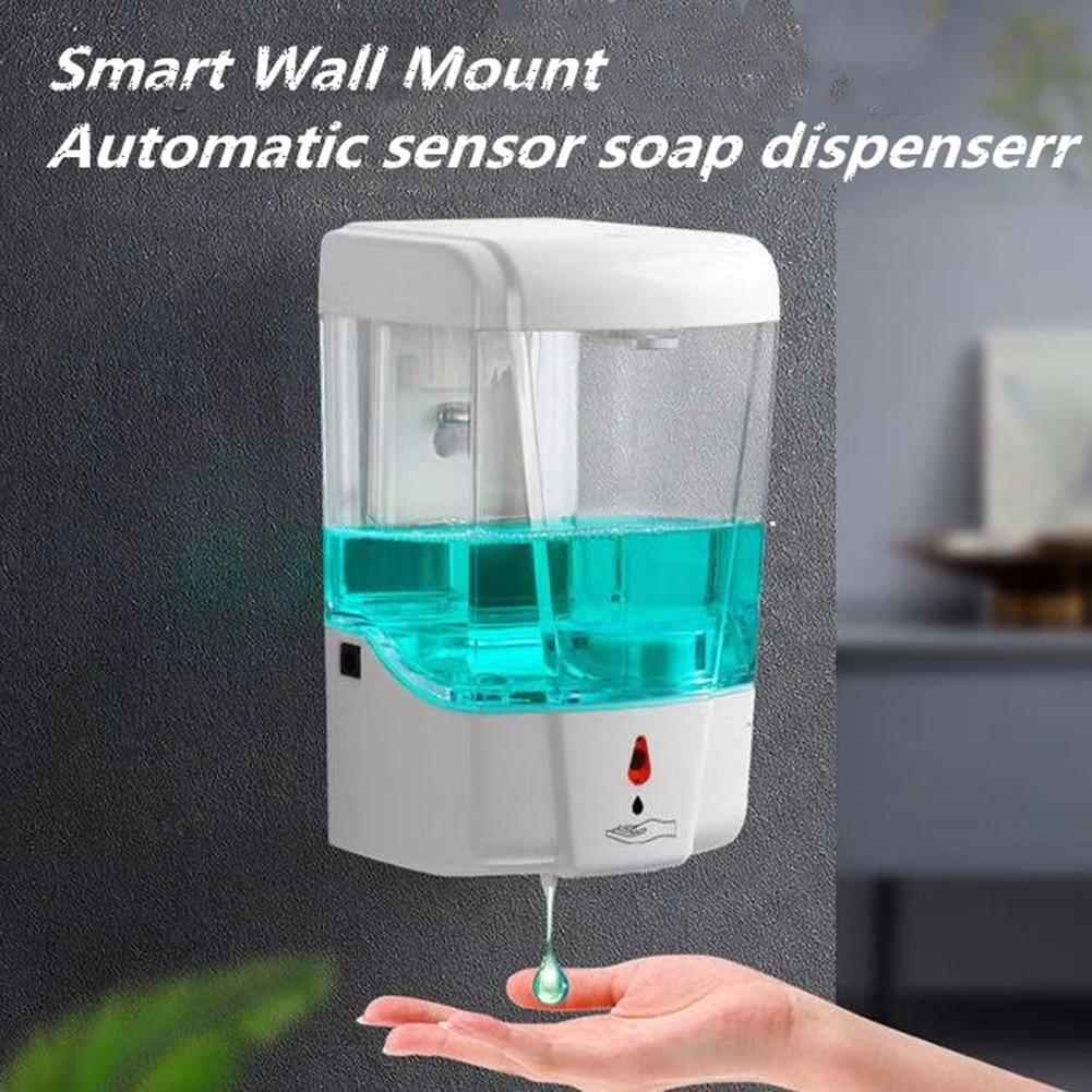 700ml Household Touch Free Touchless Wall Mounted Alcohol Auto Sensor Electric Automatic Hand Sanitizer Liquid Soap Dispenser