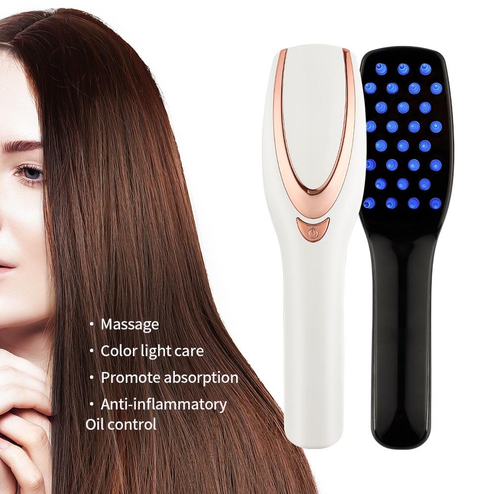 Hair Growth Care Treatment Laser Massage Comb Vibration Hair Comb Massage Equipment Comb Hair Brush Grow Laser Hair Loss Therapy