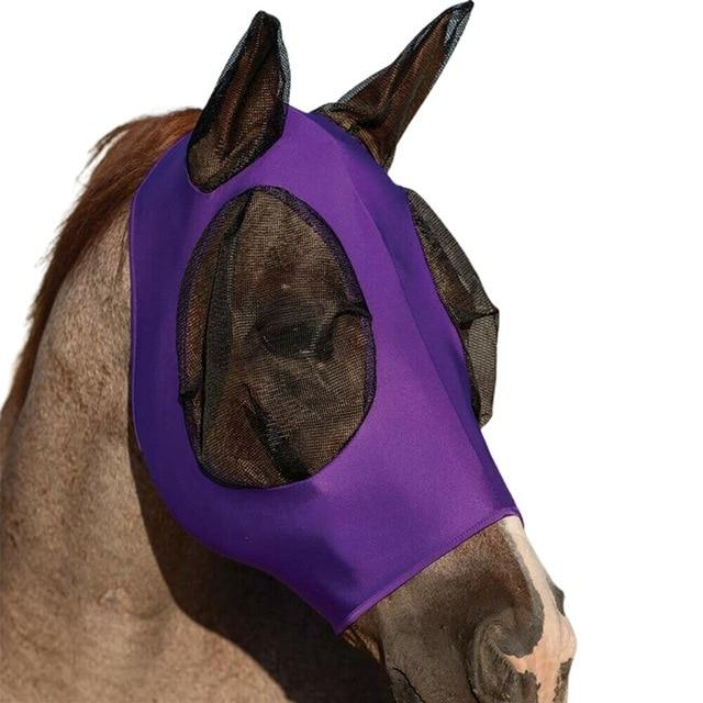 Anti-Mosquito Mesh Equine Mask Horse Head Cover Comfortable Anti Fly Mesh Mask For Horse Protects