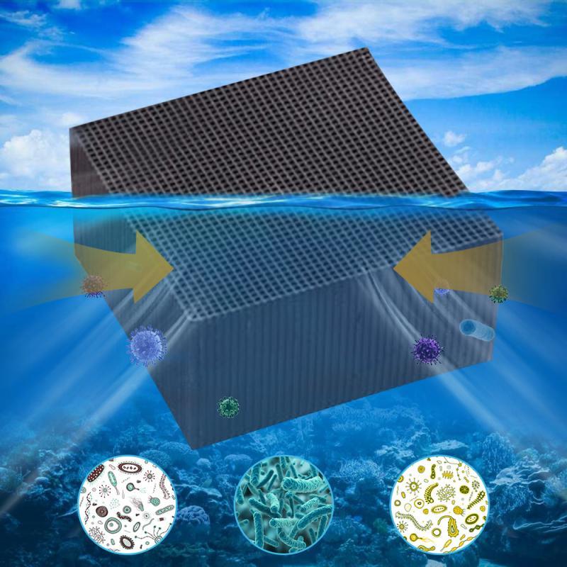 Activated Carbon Eco-Aquarium Water Purifier  Cubes Fish Tank Honeycomb Ultra Strong Filtration Absorption