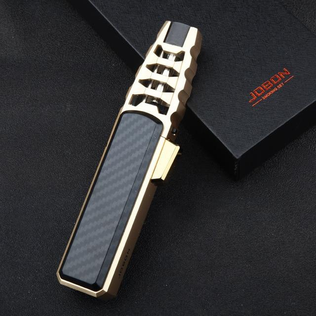 Jet Big Flame Cigar Lighter Torch Turbo Cigar Refillable Gas Lighter Windproof Powerful Metal BBQ Spray Gun Cigarette Lighter