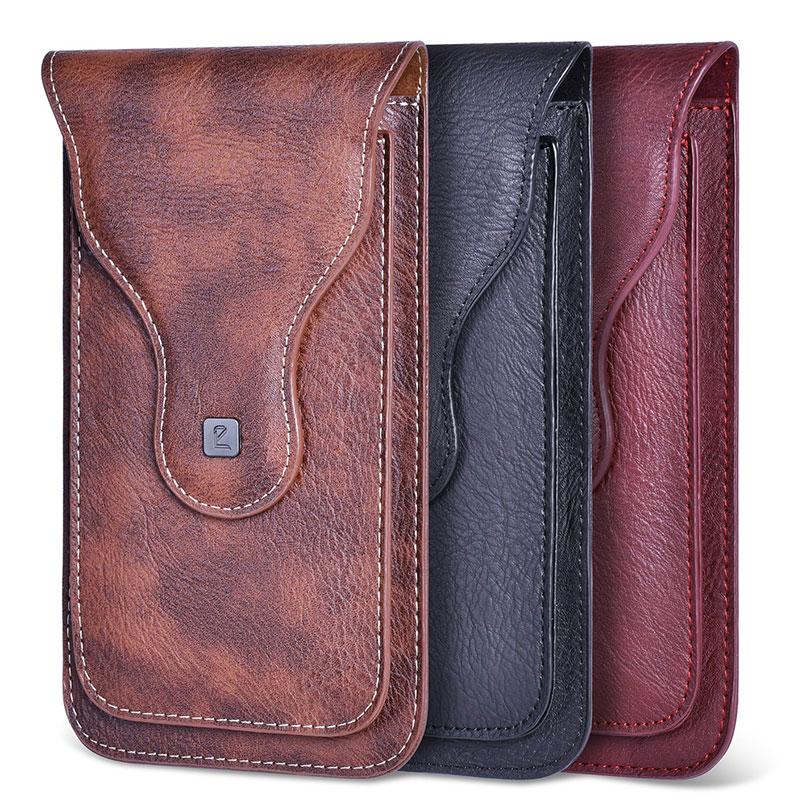 Belt Clip Holster Case for Phone Mobile Phone Bag 2 Pouchs for Samsung Note 10Plus 9 8 for iPhone 11 Pro Max XS