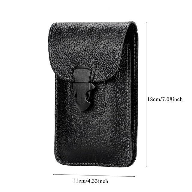 Belt Clip Holster Case for Phone Mobile Phone Bag 2 Pouchs for Samsung Note 10Plus 9 8 for iPhone 11 Pro Max XS