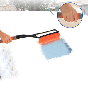 Winter Car Windshield Snow Removal Cleaning Tool Ice Scraper 2-in-1 Telescopic Snow Shovel Brush Ice Scraper