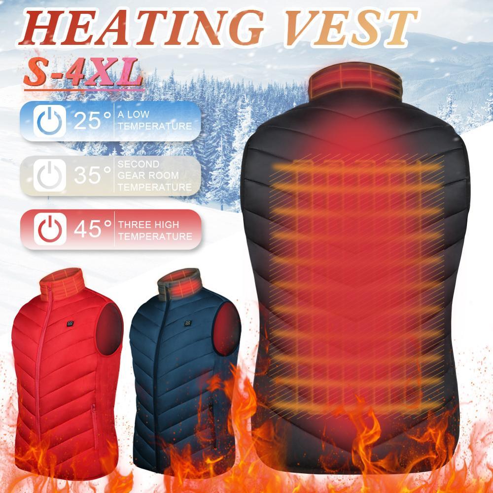 USB Heated Vest Outdoor Warm Washable жилетка женская Men Heating Vest Winter Cloth Camping Hiking Warm Hunting Sport Jacket