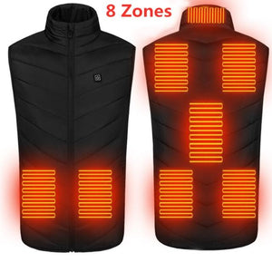 USB Heated Vest Outdoor Warm Washable жилетка женская Men Heating Vest Winter Cloth Camping Hiking Warm Hunting Sport Jacket