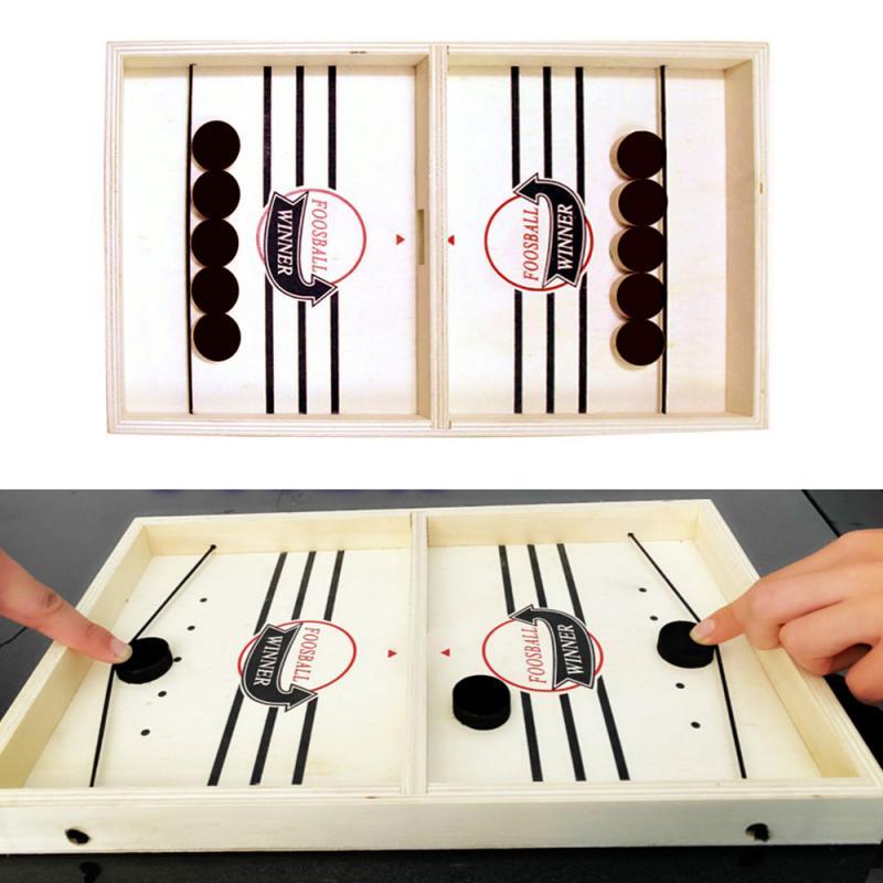 Familie Spelletjes Tafel Hockey Game Catapult Schaken Ouder-kind Interactief Speelgoed Snelle Sling Puck Game Ijshockey Games