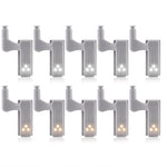 10pcs Universal LED Under Cabinet Light Cupboard Door Inner Hinge Lamp Closet Wardrobe Sensor Light Home Kitchen Night Light