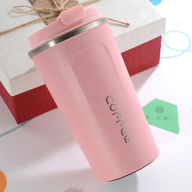 Double Stainless steel Coffee Mug Vacuum Flasks Thermoses Water Bottle Drinkware Outdoor Leak-Proof Travel Thermo Cups For Gifts