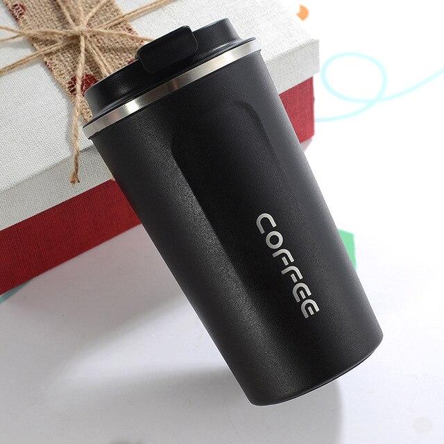 Double Stainless steel Coffee Mug Vacuum Flasks Thermoses Water Bottle Drinkware Outdoor Leak-Proof Travel Thermo Cups For Gifts