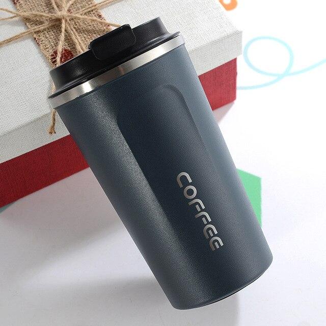 Double Stainless steel Coffee Mug Vacuum Flasks Thermoses Water Bottle Drinkware Outdoor Leak-Proof Travel Thermo Cups For Gifts