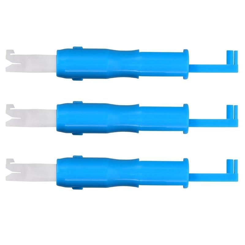 3 Pieces Sewing Needle Inserter Automatic Needle Threader Needle Threading Tool for Sewing Machine