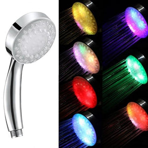 LED Light 3 Spraying Mode Handheld Shower Head Digital Temperature Control Shower Sprayer Water Saving Shower Filter