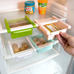 Mini ABS  Slide Kitchen Fridge Freezer Space Saver Organization Storage Rack Bathroom Shelf Kitchen Accessories