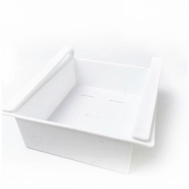 Mini ABS  Slide Kitchen Fridge Freezer Space Saver Organization Storage Rack Bathroom Shelf Kitchen Accessories